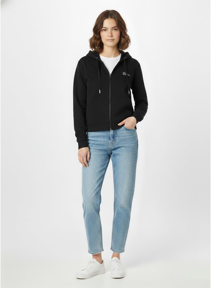Buffalo Women’s Buffalo Print Zip-Up Hoodie Top – Casual Hooded Sweatshirt for Everyday Wear - Image 1